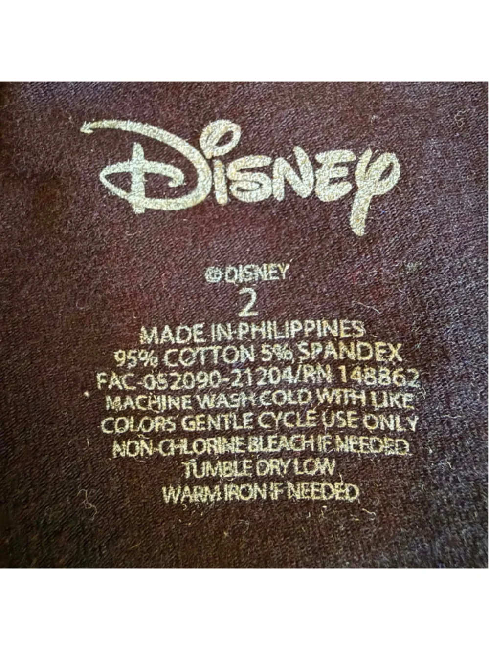 Women's Disney Christmas Leggings Size S Black Red Holiday Print